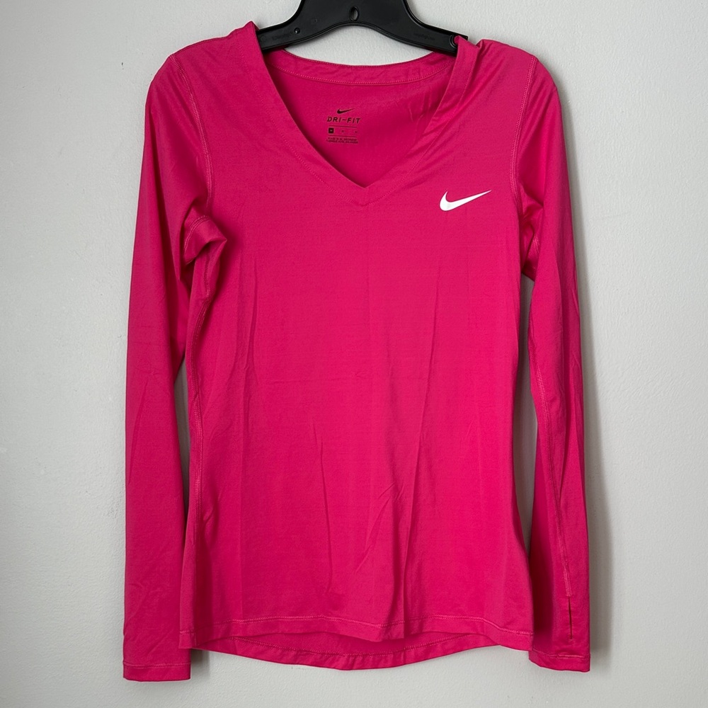 Nike Women's Pink Long Sleeve Top size M